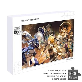 Amazon.co.jp: 原神 ジグソーパズル 木製パズル 1000ピース 300